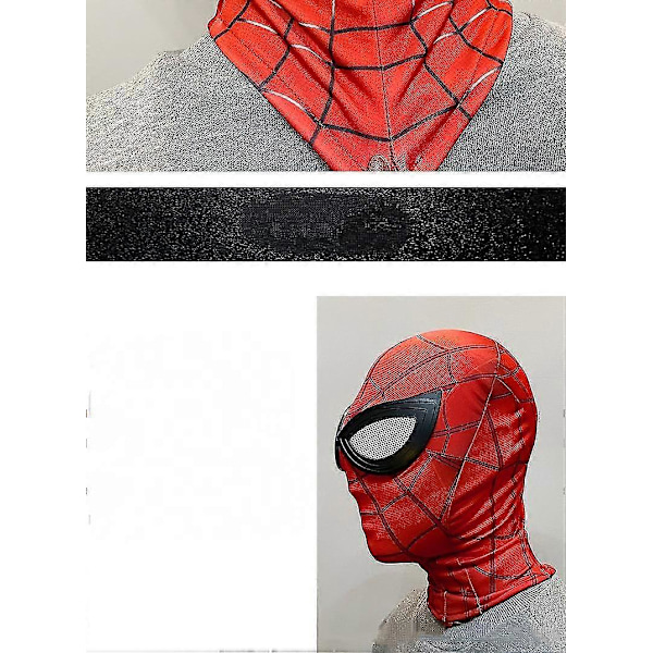 Veeki 3D Spiderman Masker Spider Man Cosplay Kostumer Lycra Maske Superhelt Linser-ZZ01