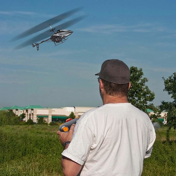 2.4G Fjärrkontroll Stöttålig Helikopter 2.5-kanals Fjärrkontroll Flygplansmodell Flygplans-gräns Barnleksaker 240523