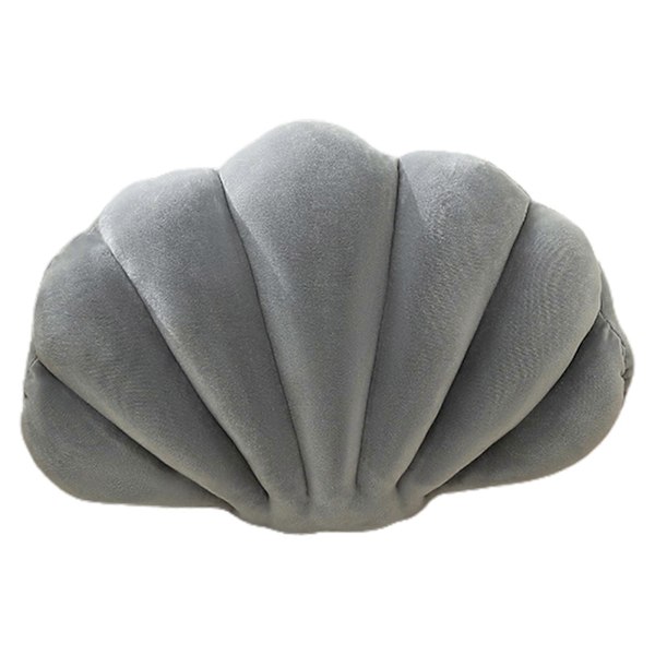 Snäckformad Stoppad Kudde Supermjuk Slitstark Vibrant Färg Snäcka Säng Soffa Kudde Heminredning Light Grey