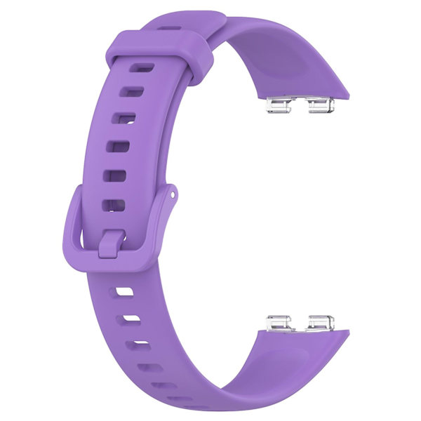 Huawei Band 8:lle Silikoniranneke Vedenpitävä Pehmeä Kellon Ranneke Purple Type B Huawei Band 8