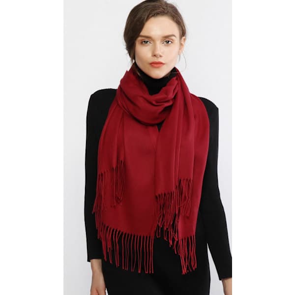 Dame Tørklæder Pashmina Sjaler og Wraps til Bryllupssjaler til Kvinder Vinter Ivory