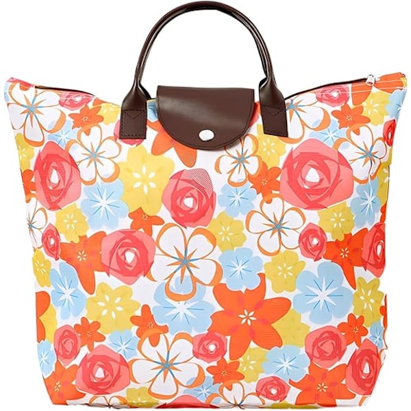 Fashion canvas tote bag，shopping bags，holiday bag，beach bag with zip，Tote Bag for Women with Zip Foldable Handbag