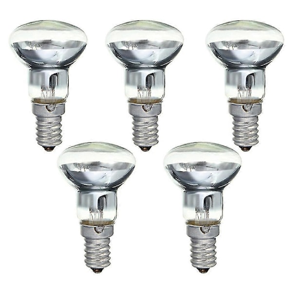 Ersætning Lava Lampe E14 R39 30w Skrue Ind Lyskilde Klar Reflektor Spot Lys Lava Glødepære Transparent 5pcs