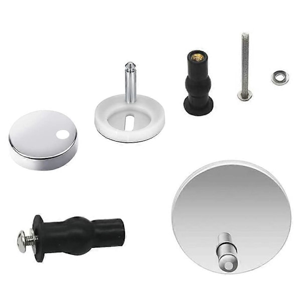 1 par toalettlock med snabbavlossning, toppfäste, expansionsgummibultar 45 mm