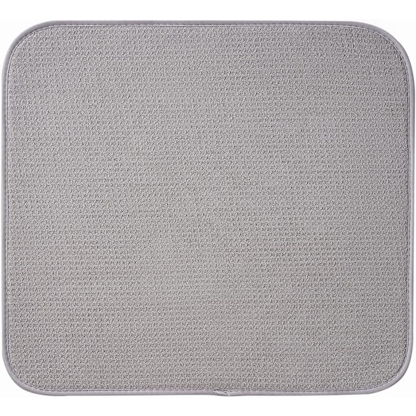 Mikrofiber tørremåtte til køkkenopvaskestativ, absorberende tørremåtte til opvask af glas, tallerken