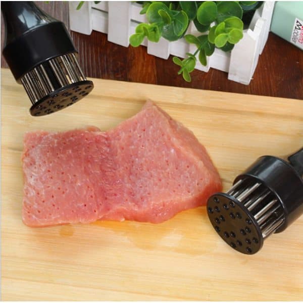 Köttmörningsverktyg med ultramonterade stålnålar, 2-pack