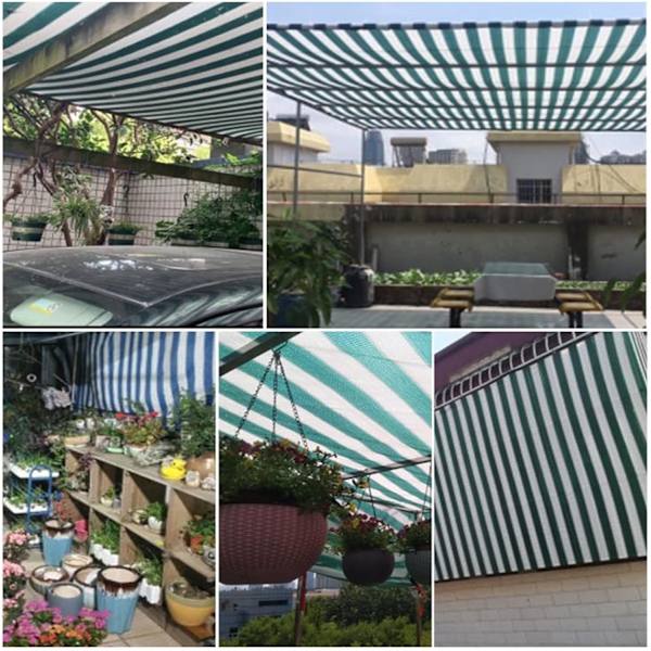 Solsejl Markise Solsejl til Terrasse Solsejl Baldakin Have Blomster Plante Drivhus Lade Kennel UV-resistent Skyggeklud 2x2m