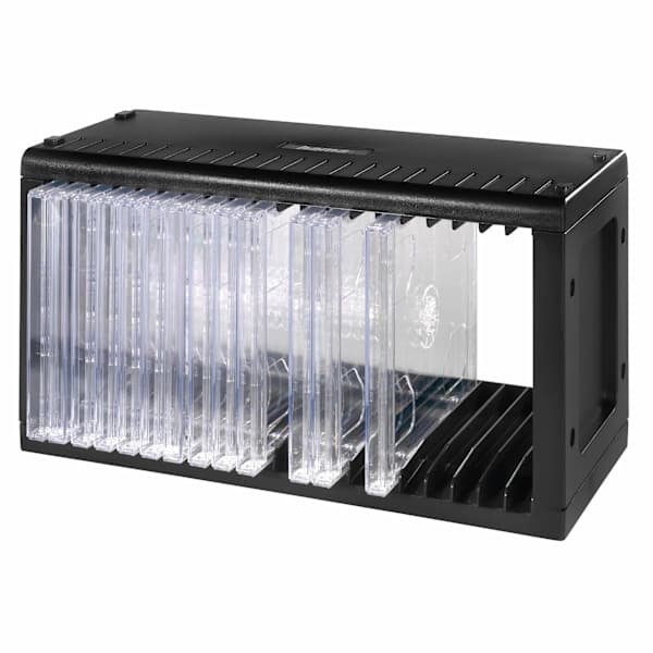 CD-stativ for 20 CD-er Svart