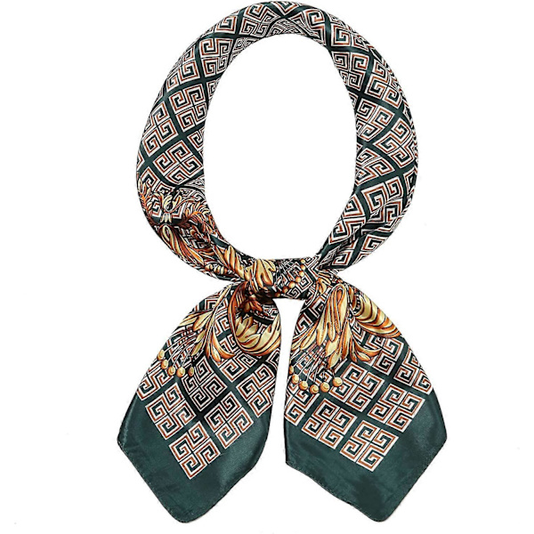 Huvudscarf i Silkesatin - Olaof Scarf för Kvinnor, Sova, Kvadratisk, Designer Bandana Olaof Scarf Style 13