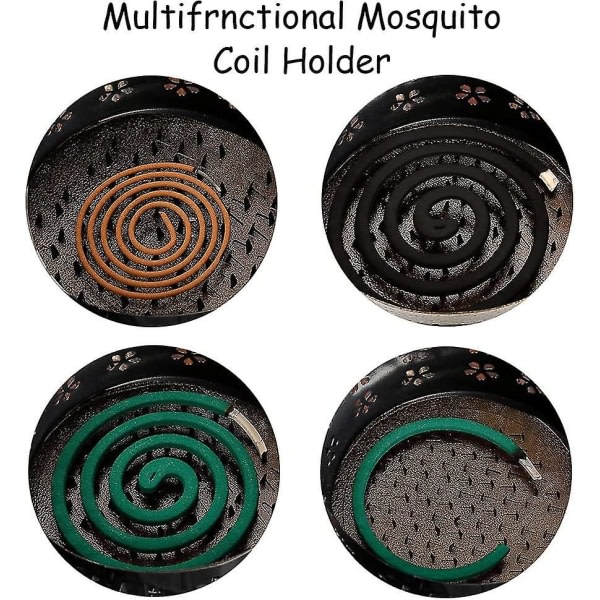 Myggspiralholder, Anti Mosquito spiralboks, Røkelsesspiralholder, Myggspiralholder pink