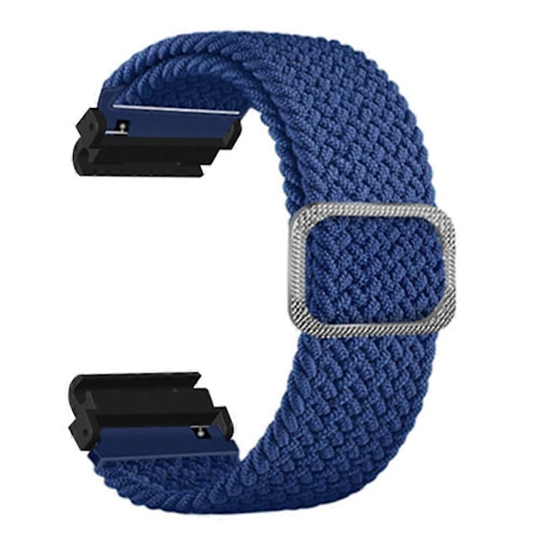 Joustava Nylon-kellohihna Urheiluranneke Garmin Fenix 7S / 6S / 5S:lle, 20 mm PC-liittimellä Dark Blue