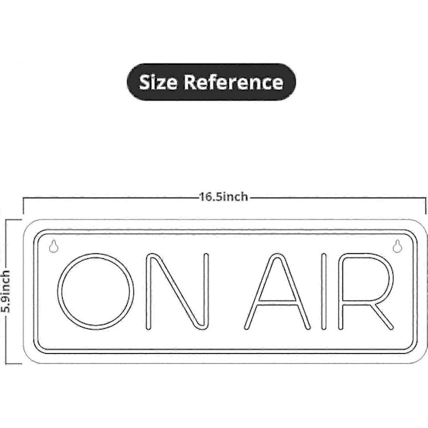 On Air Skylt - Live On Air Neon Skylt För Twitch, Tiktok, Youtube Streamers/gamers - Live Streaming/inspelnings Ljusskylt – Röda Coola Led Skyltar För S