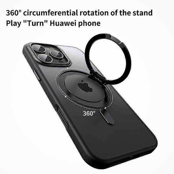 iPhone 16 Pro -kotelo, yhteensopiva MagSafe-jalustan kanssa, hybridipuhelinkuori Grey