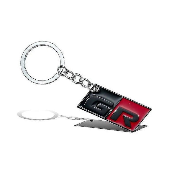 1 stk. Metal Nøglering Bil Nøglering Gr Sport Logo Nøglering Til Toyota Corolla Rav4 Camry Yaris C-hr Rz Rc Rs Prius Tilbehør NO.4