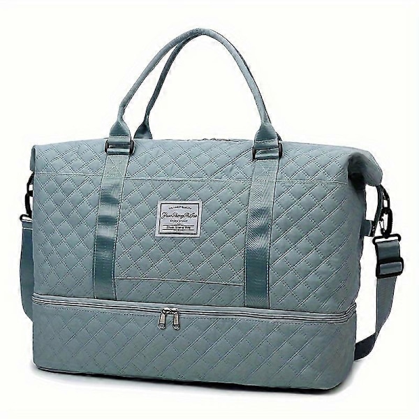 2 st/set Resväska med stor kapacitet, Sport Fitness Gym Yoga Tote, Weekendväska & Bagage Resväska Organizer Blue