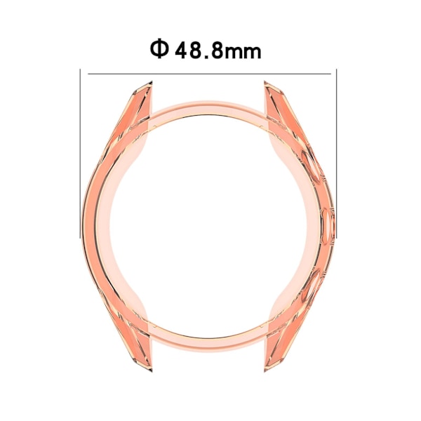 Skyddande Skal Transparent Repskyddande TPU-Armbandsursskal Skydd Kompatibel Garmin Approach S62 Transparent Black