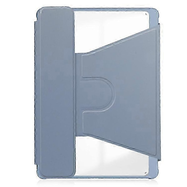 För Samsung Galaxy Tab A9+ 360° Rotation Transparent Smart Läderfodral med Tangentbord S20241230512 Lavender