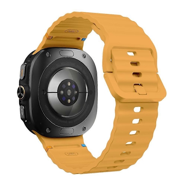 Silikonklokkearmbånd for Samsung Galaxy Watch Ultra 47mm Yellow