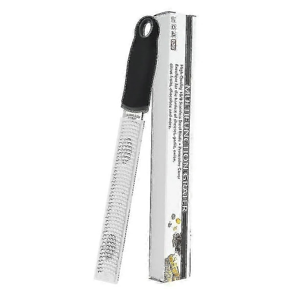 Microplane Zester -raastin mustana sitruksille, parmesaanille, inkiväärille, suklaalle ja muskottipähkinälle hienolla terällä