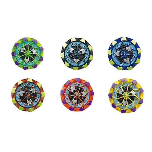 1/2/6 stk. Gnistrende Spindeltop Stressaflastning Bærbar Lysende Gyro Kollision Gnister Lysende Gyroskop 6pcs Mix Color