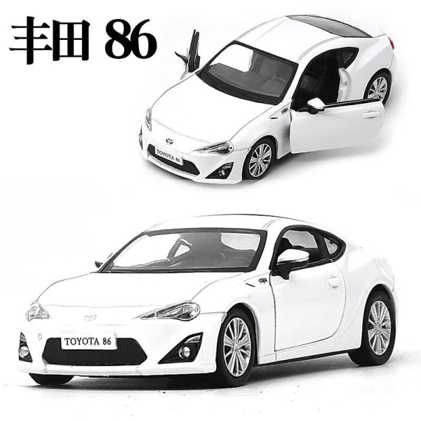 1:36 Toyota Gt86 Skala Legering Bilmodell Metall Støpt Gaver Leker Barn Samling Leker Ornamenter Visning F45