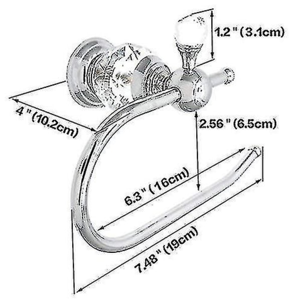 Crystal Series Messing Toalettpapirholder, Polert Krom-YKY416