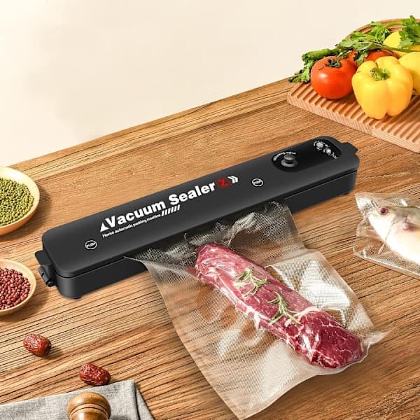 Vakuumförpackningsmaskin för mat Vakuumförseglare + 10 påsar