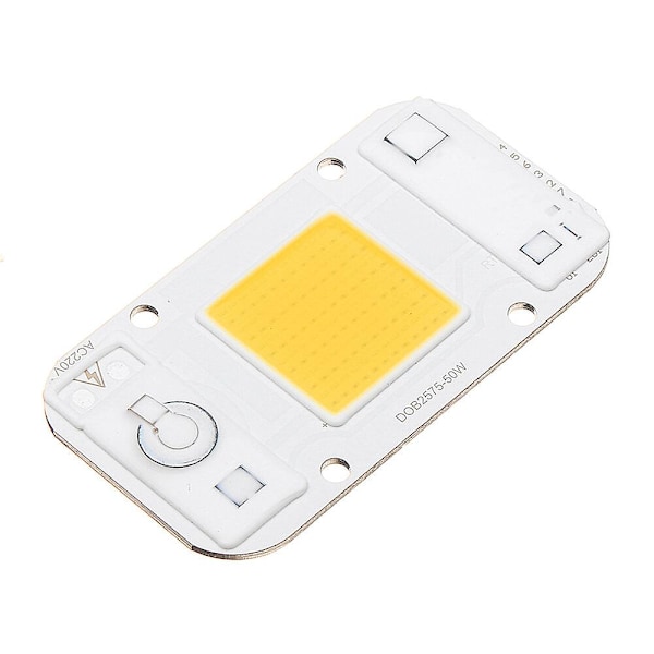 Lustreon 20w/30w/50w Varmvit/vit/blå/röd/grön Cob Led Chip Floodlight Spot Warm White 50W