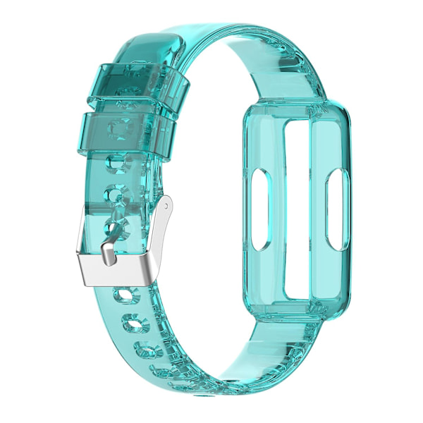 Transparent Silikon Integreret Urrem Til Fitbit Inspire 2 Transparent Blue