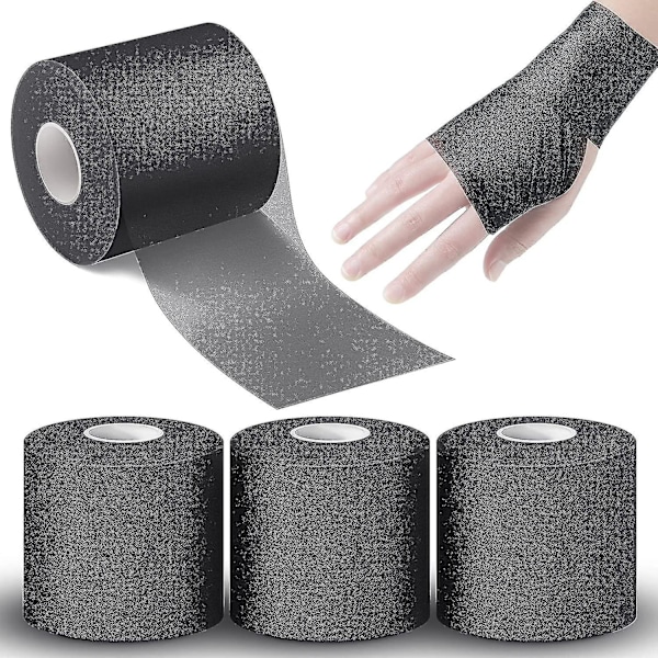 3 stk Atletisk For-Tape For Sport For-Tape Atletisk Tape 2,75 Tommer Av 30 Yards black