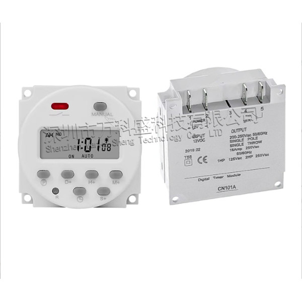 1 sekunds interval 12v digital LCD timer-kontakt ugentlig programmerbar tidsrelæ-programmerer Cn101A
