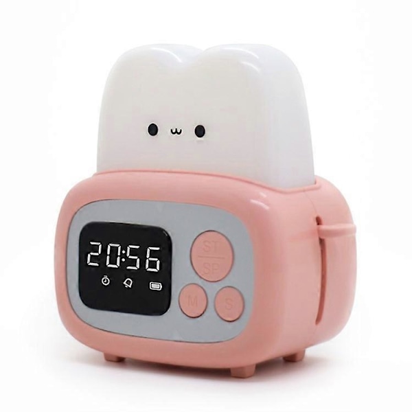 MW-NZ-05 Tegneserie Toaster Natlampe Genopladelig Bordur Alarm Timer Multicolor Style C