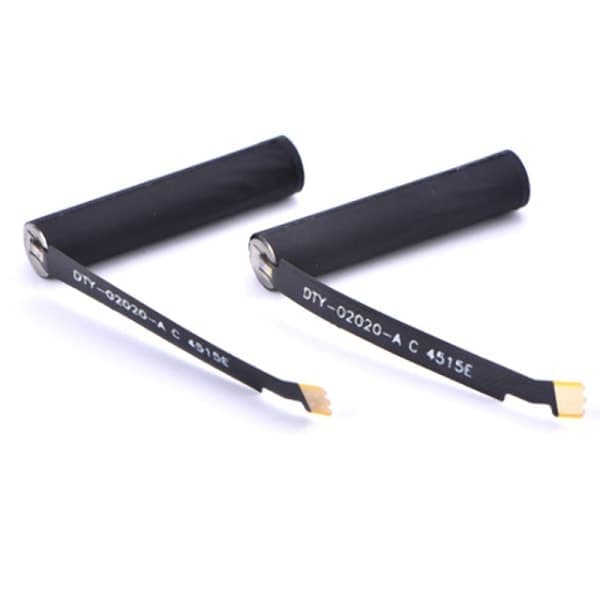 2 erstatningsbatterier til Airpods 1 og 2 generation, sort