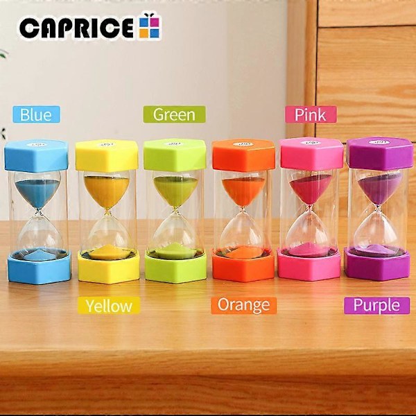 Tidsglas 30 Minutter Sandur Ur Plastik Sandglas Yellow 30 Minutes