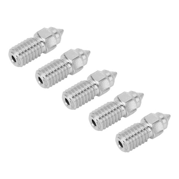 5 st 3D-skrivarmunstycke 1,75 mm M6 höghastighetsmunstycke för Creality Ender 5 S1 0,4 mm
