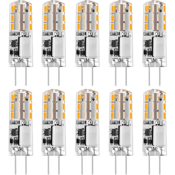 G4 LED-lampor 12V Varmvitt 3000K 120LM, 2W Ej dimbar 10-pack