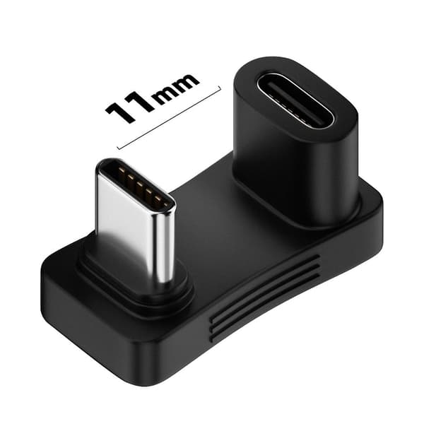 100W Typ C-adapter för Steam Deck Typ C En-till-två-adapter USB C Typ C U shaped