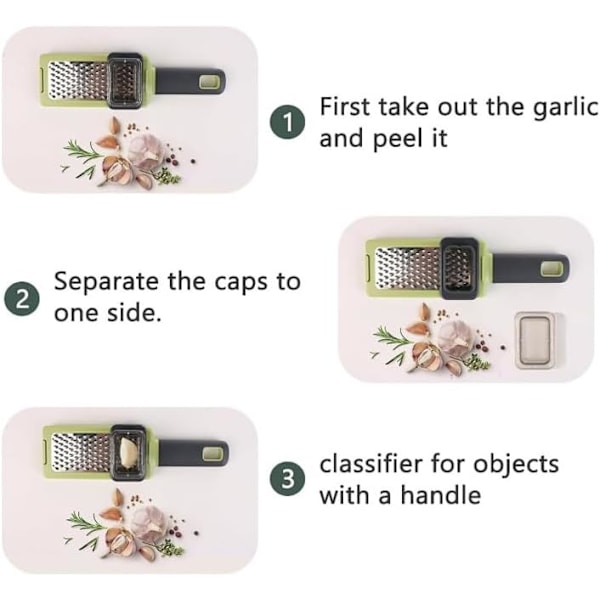 Ostrivejern med silikonegreb Citrus Zester Citron Zester, Rustfrit stål - Et skarpt værktøj til parmesanost, ingefær, hvidløg