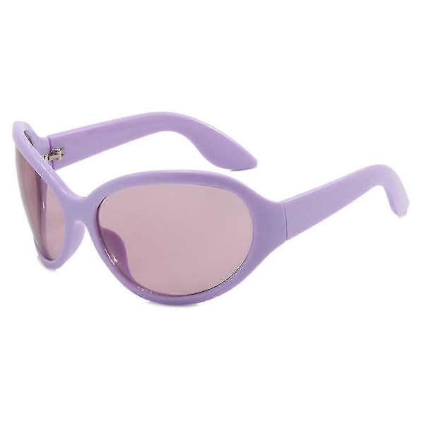 Punk-aurinkolasit Uv400-aurinkolasit Alien-aurinkolasit Y2k-aurinkolasit naisille Purple tea