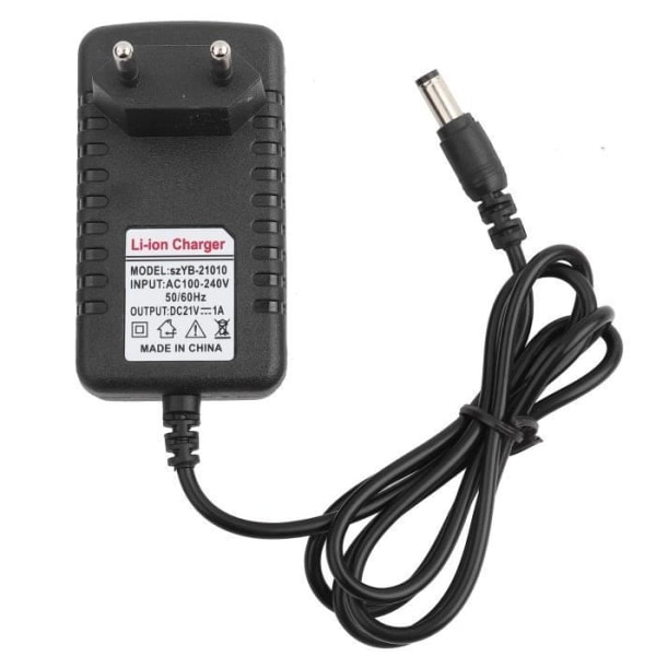 Sonew Litiumbatteriladeradapter 21V/1A Tykk kobberkjerne Li-ion laderadapter Batterilader