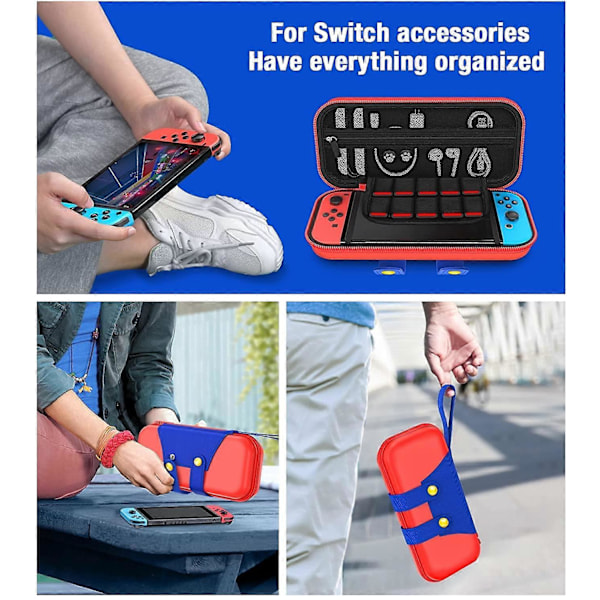 Switch-kotelo Nintendo OLED:lle, Suojaava kova kuori Switch-kantolaukku säilytykseen