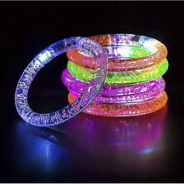 Glow In The Dark LED Armbånd Fest Legetøj Neon Fest Tilbehør 6PCS