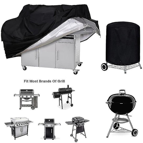 Grillskydd för BBQ Grillskydd Vattentätt Skydd 145 X 61 X 117 Cm Svart