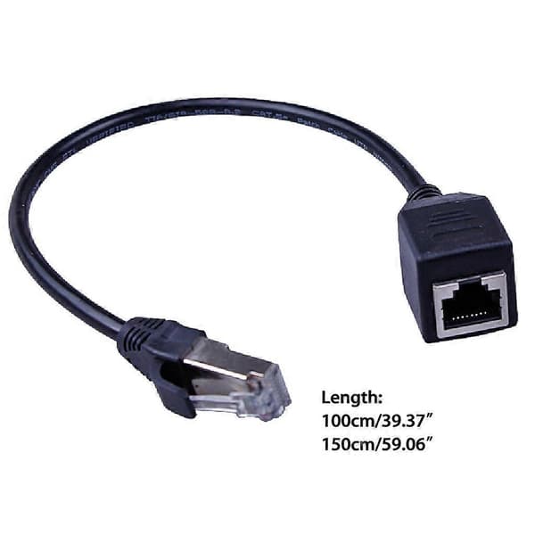 RJ45 Cat6 Forlænger Patch Kabel Extender Lan Han til Hun PC TV Netværkskabel 1.5m