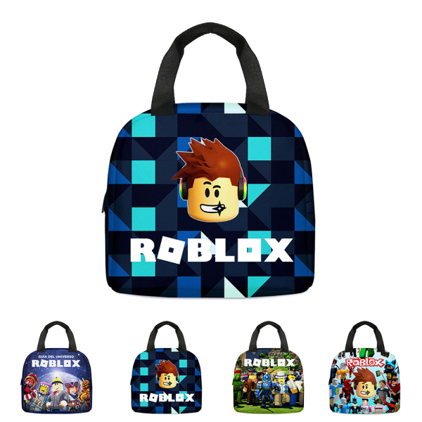 ROBLOX Lunchväska Bentobox Isolerad Picknickväska Barnpresent Skola D D