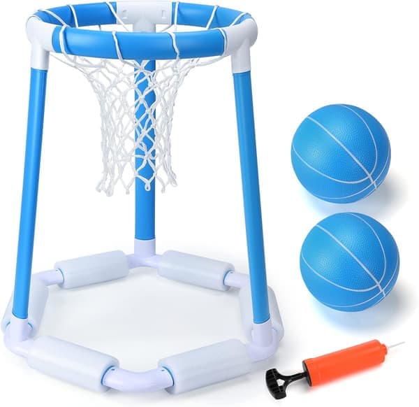Flydende basketballkurv til pool, udendørs pool til børn