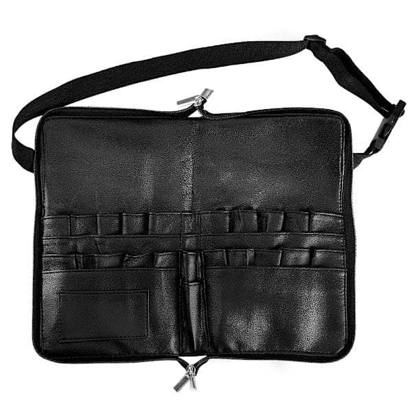 Sort 24-delt Makeup Børste Taljetaske Etui Kunstner Etui