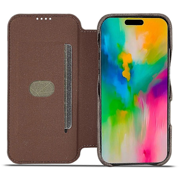 LC.IMEEKE Til iPhone 16 Pro Max Etui Kortholder Stativ Læder Telefon Cover Multicolor Style E