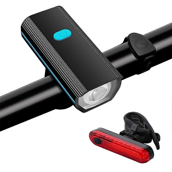 Cykelforlygte til natkørsel, USB-opladelig BMX-lygte, cykellampe Blue
