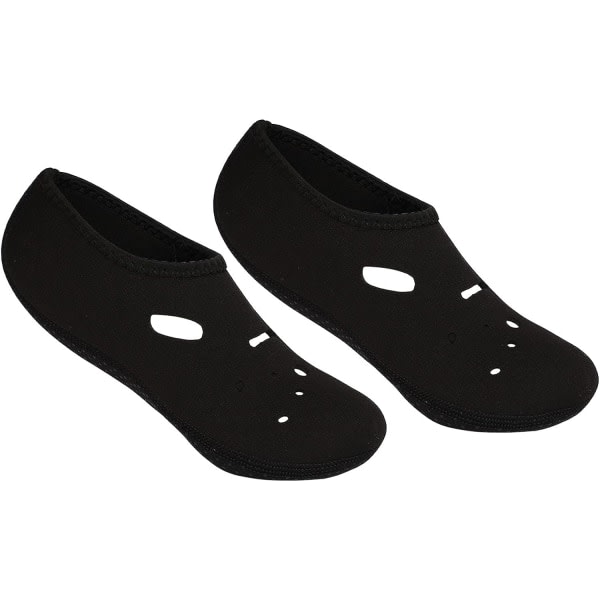 Damvattenskor för män Strandskor Aqua Socks Vattensportskor Strumpor Halkfria Barfotaskor som andas, Svarta M Black M